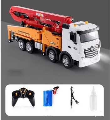 1/18 2.4GHz 11Ch RTR Huina 1381 ウルトラロングブーム コンクリートポンプ車ラジコン ☆放水可能 ☆コンクリート圧送車 ☆生コンポンプ車拍卖
