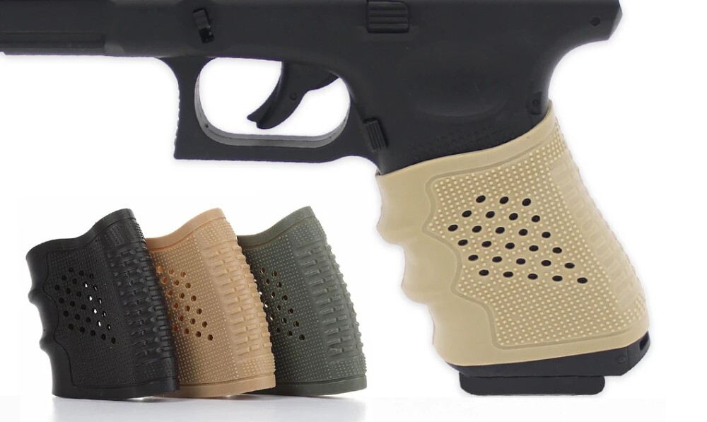 新品☆実銃用☆グロック17 19 23 グリップカバー 滑り止め グリーン 緑色   Glock 希少拍卖