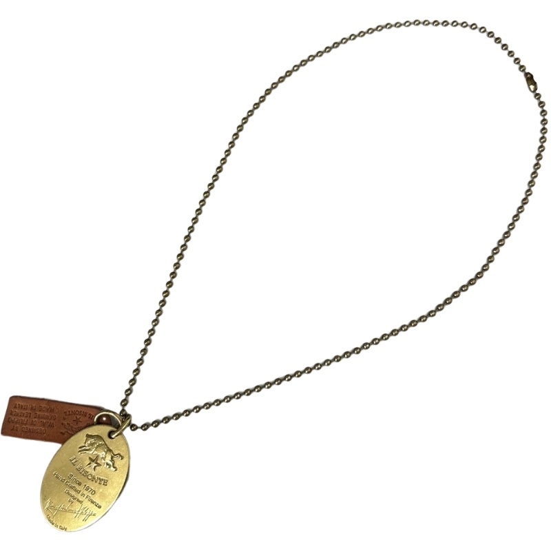 IL BISONTE イルビゾンテ ドッグタグ ネックレス ボールチェーン 【中古】 32507K180拍卖