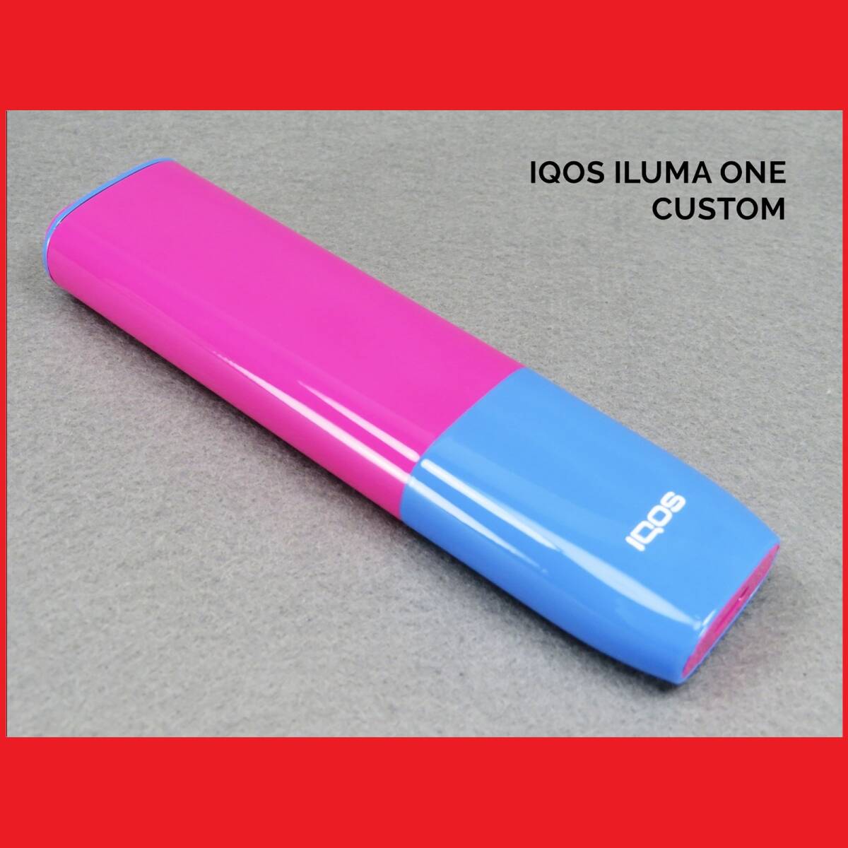 【送料無料】 1点物 限定 IQOS ILUMA ONE アイコス イルマ ワン 本体 バイカラー カスタム ペイント エアーブラシ 塗装 電子たばこ 拍卖