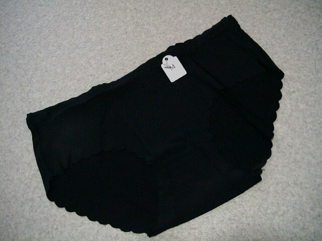 【ヘムショーツ】シームレス◆ブラック◆a18-3◆M◆拍卖