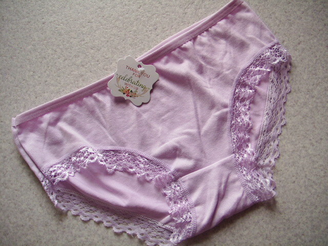 【無地フリルレースシンプルショーツ】◆ライトパープル◆R6-1◆3L(XXL)◆ヨガ スポーツ◆拍卖