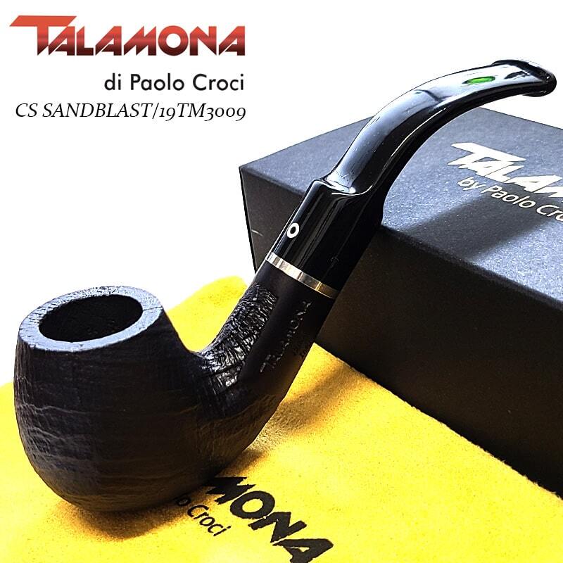 パイプ タラモナ CS SA/BK 863 ブラック 喫煙具 本体 ハンドメイド 高級 サンドブラスト 渋い タバコ 天然木 TALAMONA イタリア拍卖