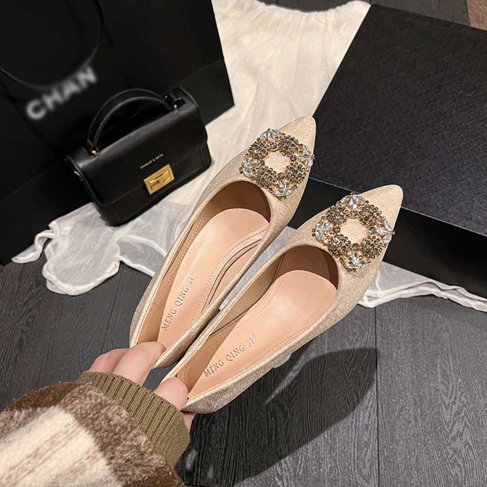 ☆ シャンパンゴールド ☆ 36(23cm) ☆ パンプス ビジュー pmy72213 ビジュー パンプス ローヒールパンプス 靴 シューズ拍卖