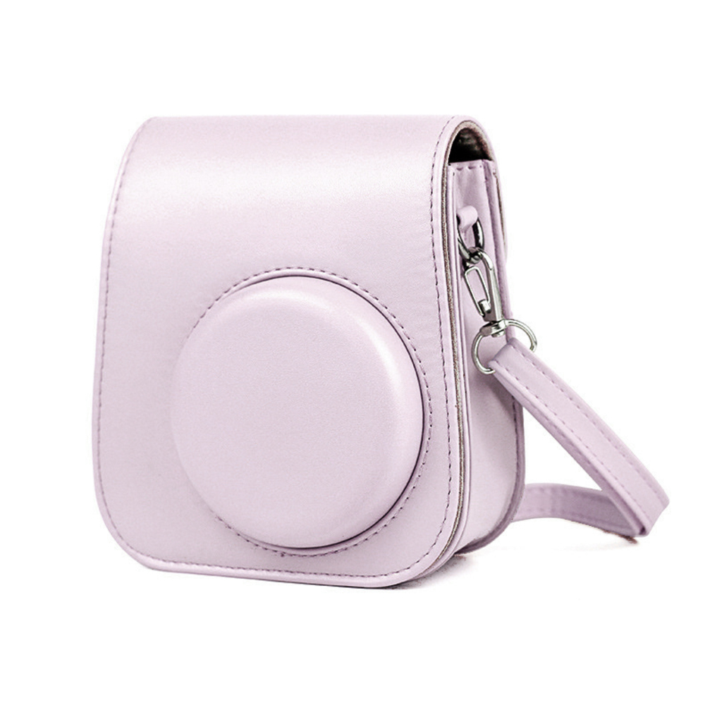 ☆ パープル ☆ レザーケース チェキ ケース 通販 mini 11 9 8 instax mini8 カメラケース カバー レザー調 カメラバッグ 収納ポーチ ポー拍卖