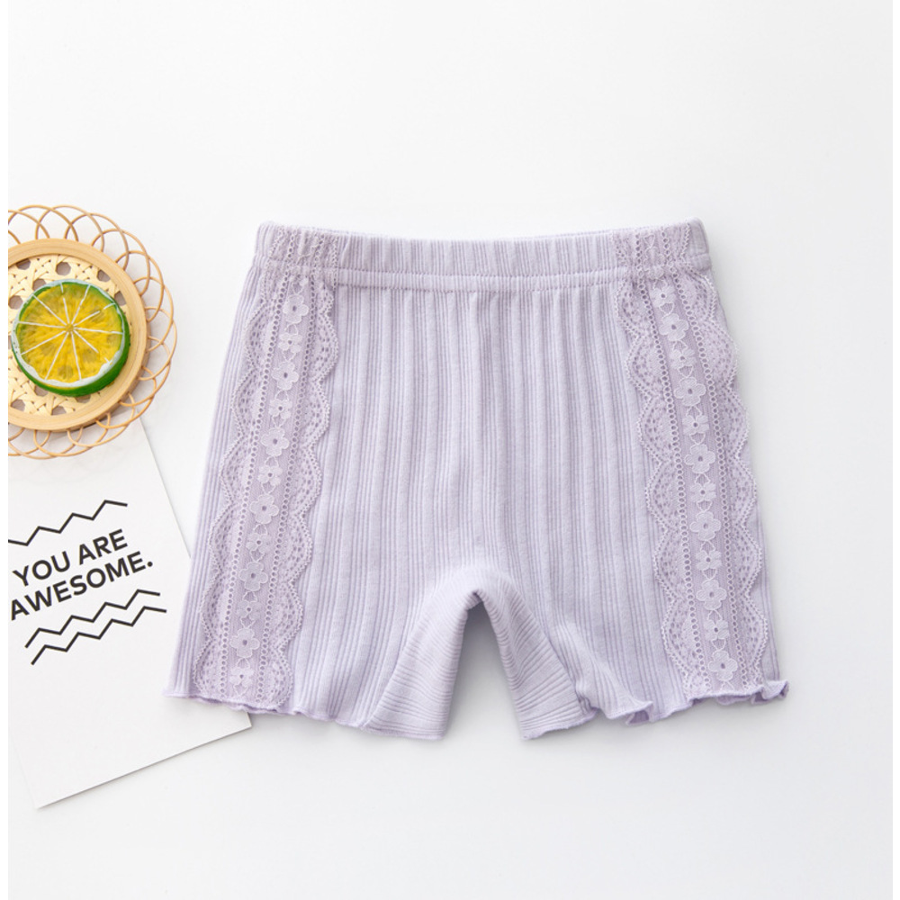 ☆ パープル ☆ 110cm ☆ オーバーパンツ lypans スパッツ キッズ 女の子 1分丈 オーバーパンツ 幼稚園 保育園 小学生 子ども 子供拍卖