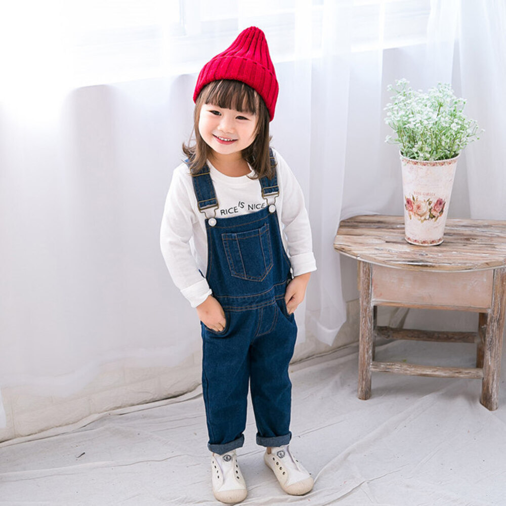 ☆ ブルー ☆ 80cm ☆ オーバーオール pmyoba1216 サロペット キッズ オーバーオール 子供服 ロングパンツ パンツ デニムパンツ デニム拍卖