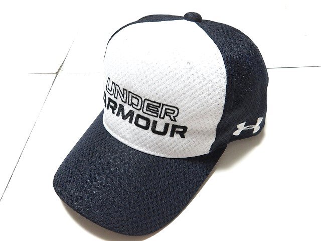 N9148:UNDER ARMOUR(アンダーアーマー)横浜ミナトチャンピオンシップ キャップ/紺×白:6拍卖
