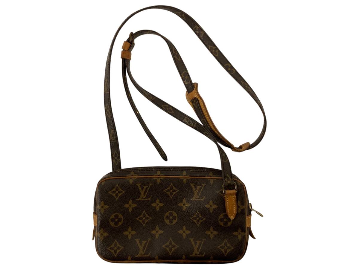 LOUIS VUITTON (ルイヴィトン) モノグラム ポシェット マルリーバンドリエール ショルダーバッグ M51828 TH8910 ブラウン レディース/199拍卖