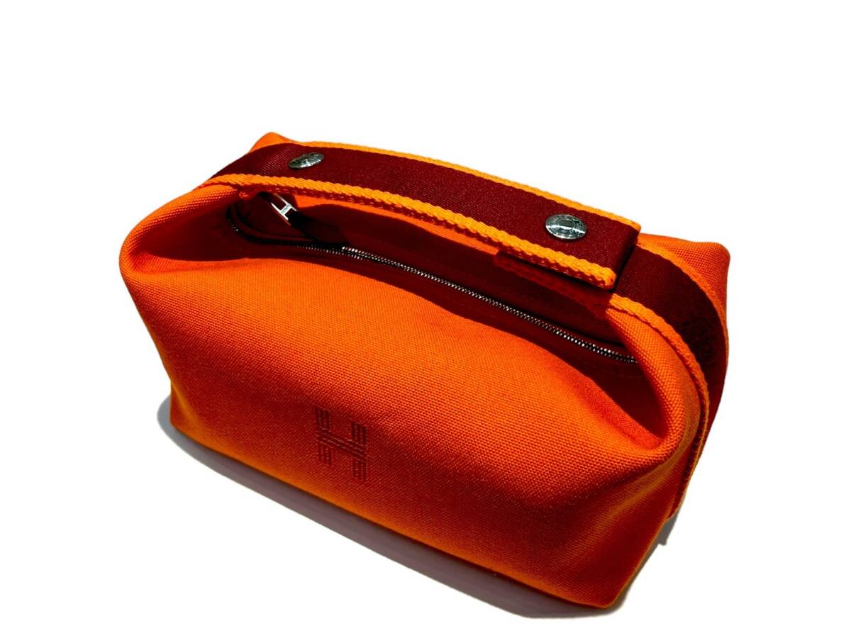 HERMES (エルメス) ブリットアブラック PM ポーチ フーオレンジ ブランド/036拍卖