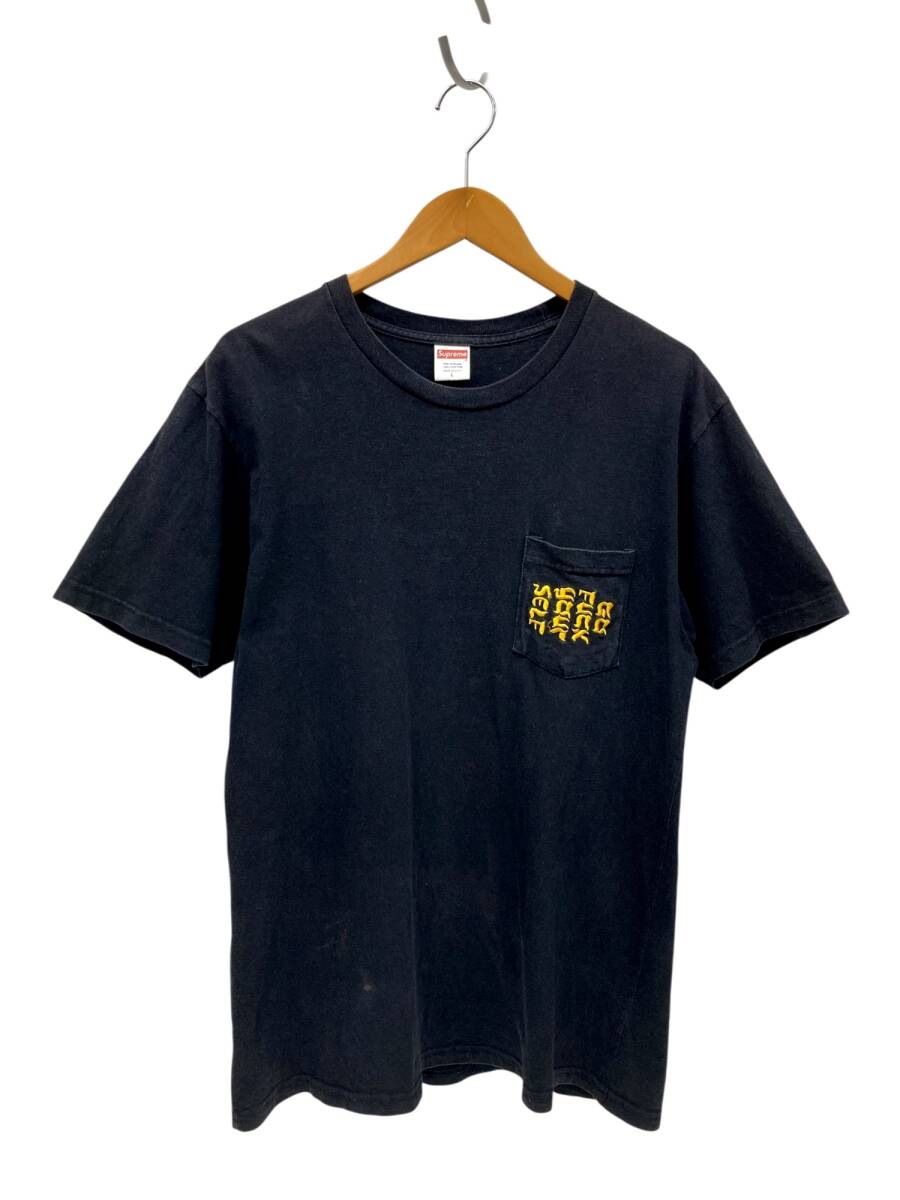 Supreme (シュプリーム) 17SS GO FACK YOUR SELF ポケット Tシャツ USA製 L ブラック メンズ/028拍卖