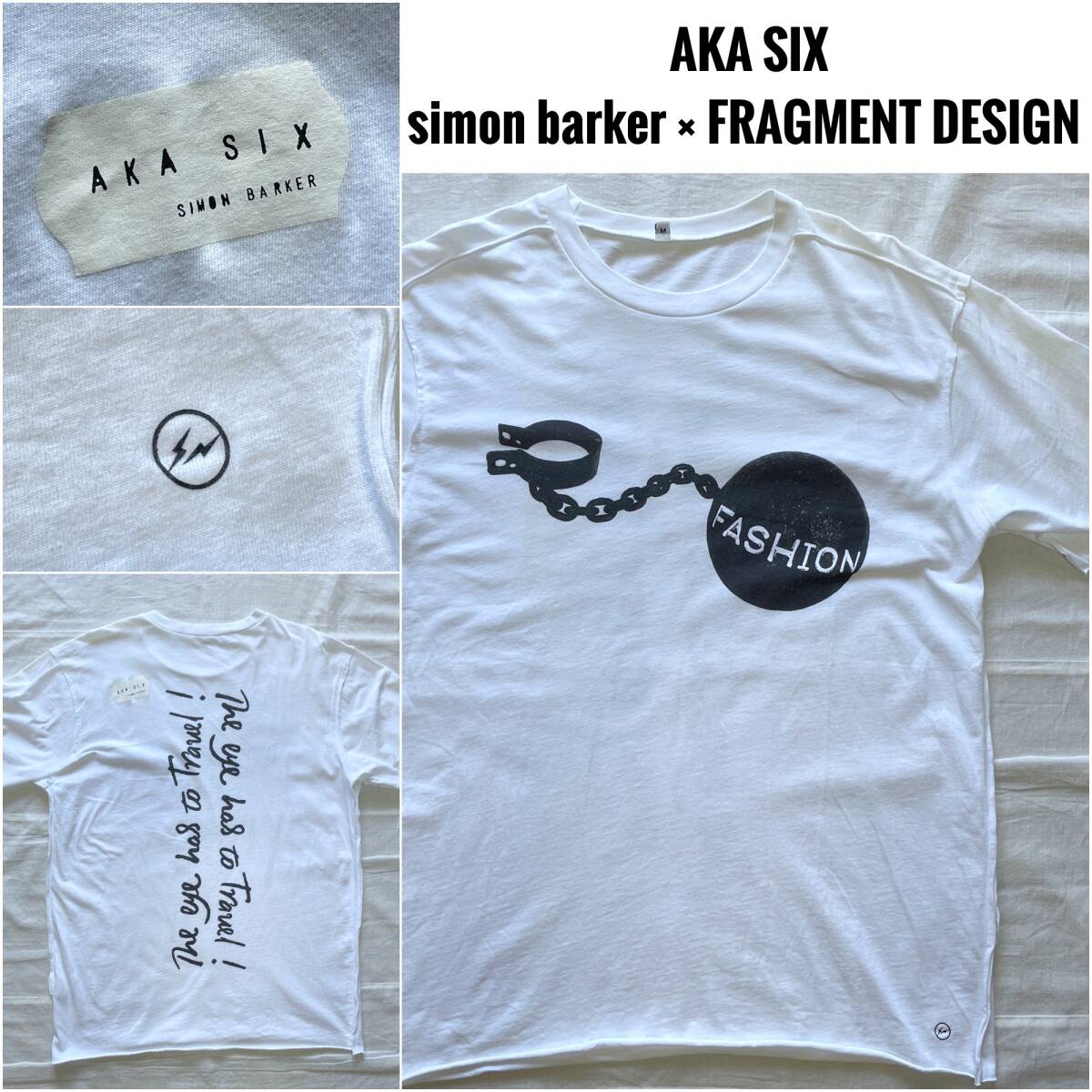 AKA SIX SIMON BARKER × FRAGMENT DESIGN FASHION TEE フラグメントデザイン Tシャツ M 藤原ヒロシ セックスピストルズ PUNK'S DEAD拍卖