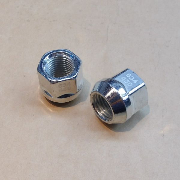 634produce 低頭 ホイールナット M14P1.5 全長約21mm HEX19 60度 貫通 M14x1.5 スペーサー ワイトレ PCD変換 ツバ付 20個 ON145021H19拍卖