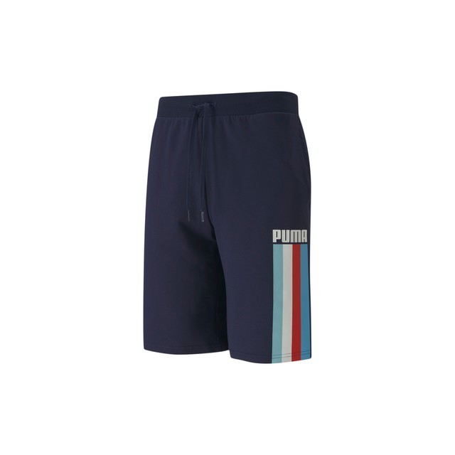 【KCM】Z-puma-542-M★展示品★【PUMA/プーマ】メンズ 薄手 スウェット ハーフパンツ 585064-06 ネイビー M拍卖