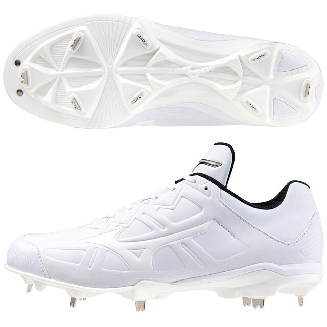 25.5cm ミズノ 野球 埋め込み 金具 スパイク ライトレボバディー2 シューズ 白 スパイク ホワイト 野球 一般 大人 11GM232601拍卖