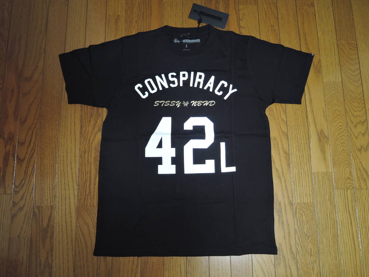 新品 NEIGHBORHOOD × STUSSY コラボ ボーンヤード Tシャツ 黒 S ナンバリング TEE カットソー BONEYARDS ネイバーフッド × ステューシー拍卖