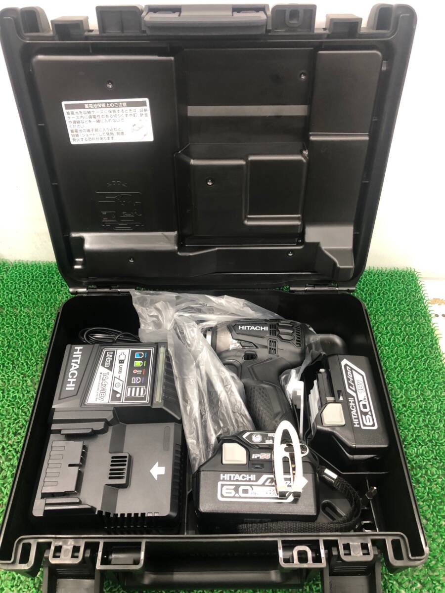 【未使用品】★HiKOKI(日立工機) 18vコードレスインパクトドライバ 黒(バッテリx2/充電器/ケース) WH18DDL2(2LYPK)(B) 〇 IT3VNNJF3NIL拍卖