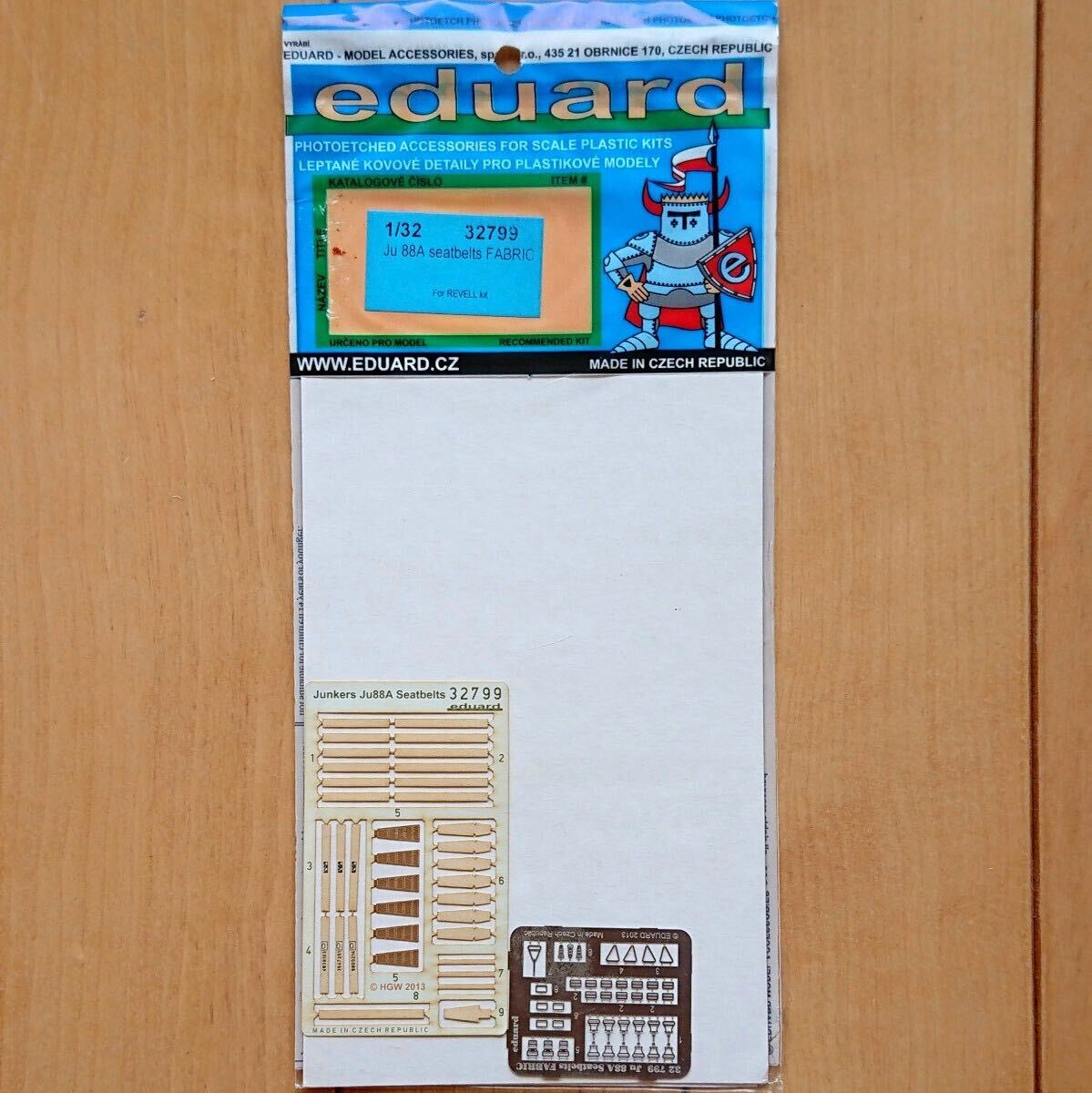 【新品、開封済み】eduard エデュアルド 32-799 1/32 Ju88A seatbelts FABRIC ディティールアップセット レベル用拍卖
