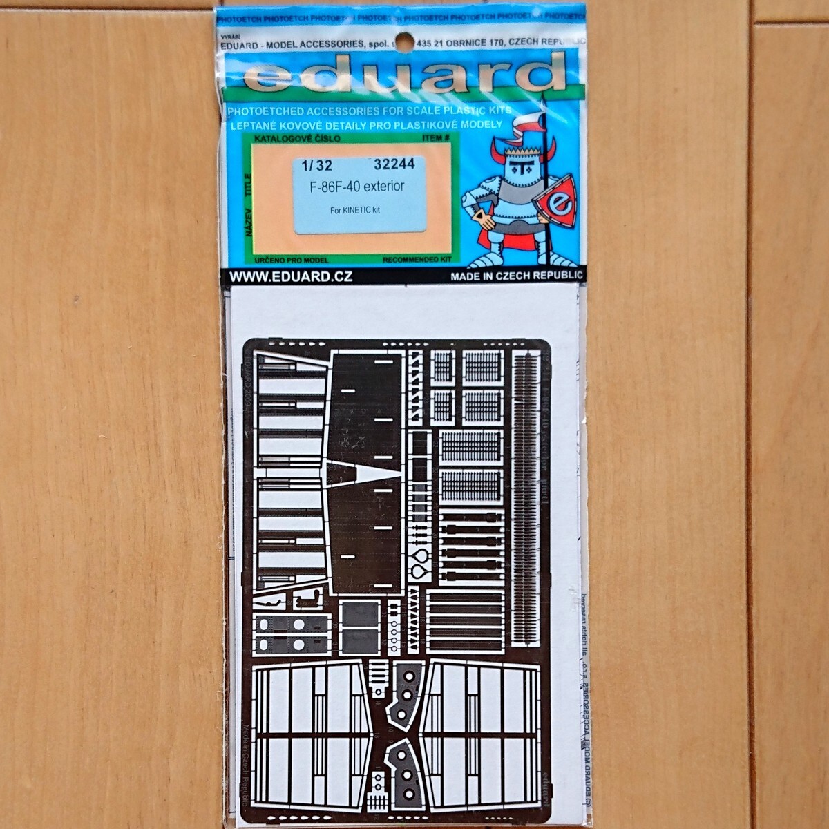 【新品、開封済み】eduard エデュアルド エッチングパーツ 32-244 1/32 F-86F-40 セイバー exterior 内装ディテールセット キネティック用拍卖