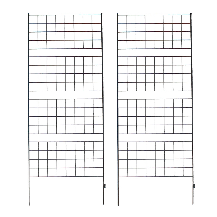 アイアンフェンス 高さ226 2枚組 スチール ガーデニング つる 薔薇 バラ 朝顔 園芸 ラティス トレリス つるバラ 屋外 MSMIK-0061拍卖