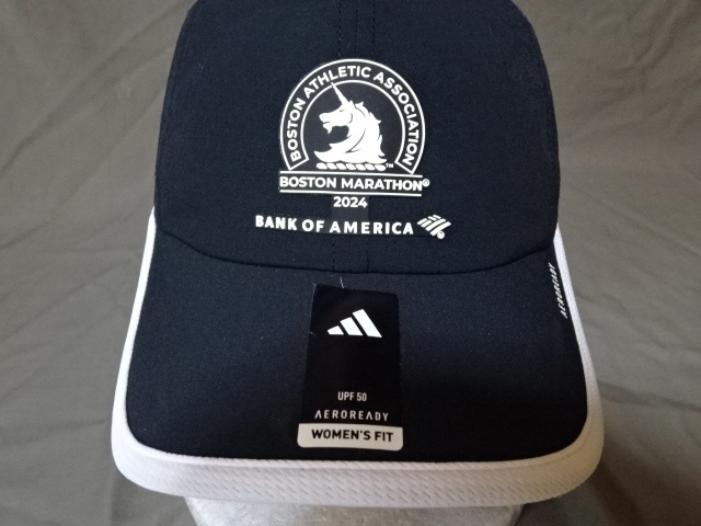 激レア USA購入【adidas】【AEROREADY】【BOSTON ATHLETIC ASSOCIATION】【Boston Marathon 2024】 ロゴマーク付 ランニング系CAP 未使用拍卖