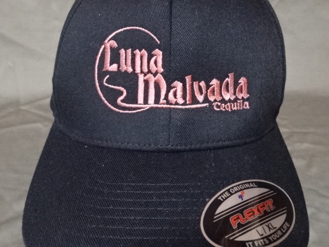 ★ 激レア USA購入 海外企業モノ 人気テキーラ ブランド【Luna Malvada Tequila】ロゴ刺繍入り キャップ ブラック 中古良品 ★拍卖