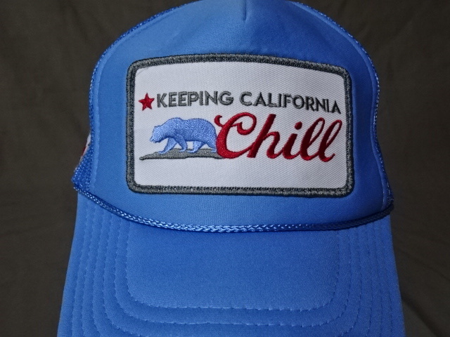 激レア USA購入 アメリカ カリフォルニア【KEEPING CALIFORNIA Chill】クアーズ ライト【COORS LIGHT】ロゴ刺繍ワッペンメッシュCAP 中古品拍卖