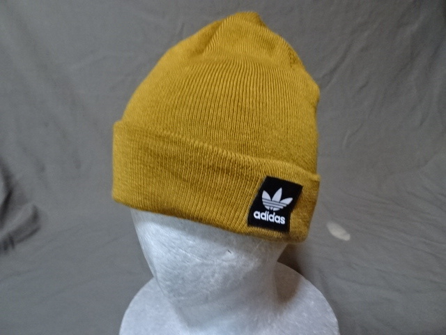 ◆◆ 激レア USA購入 アディダス【adidas】社製 ロゴマーク付 ニットキャップ ブラウン 中古品 ◆◆拍卖