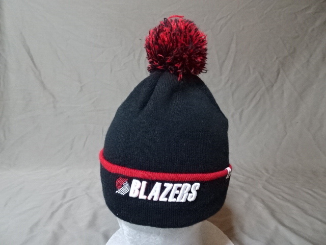 激レア USA購入【47BRAND】【HARDWOOD CLASSIC】 NBA トレイルブレイザーズ【Portland Trail Blazers】ロゴ刺繍入り ニットCAP 中古良品拍卖