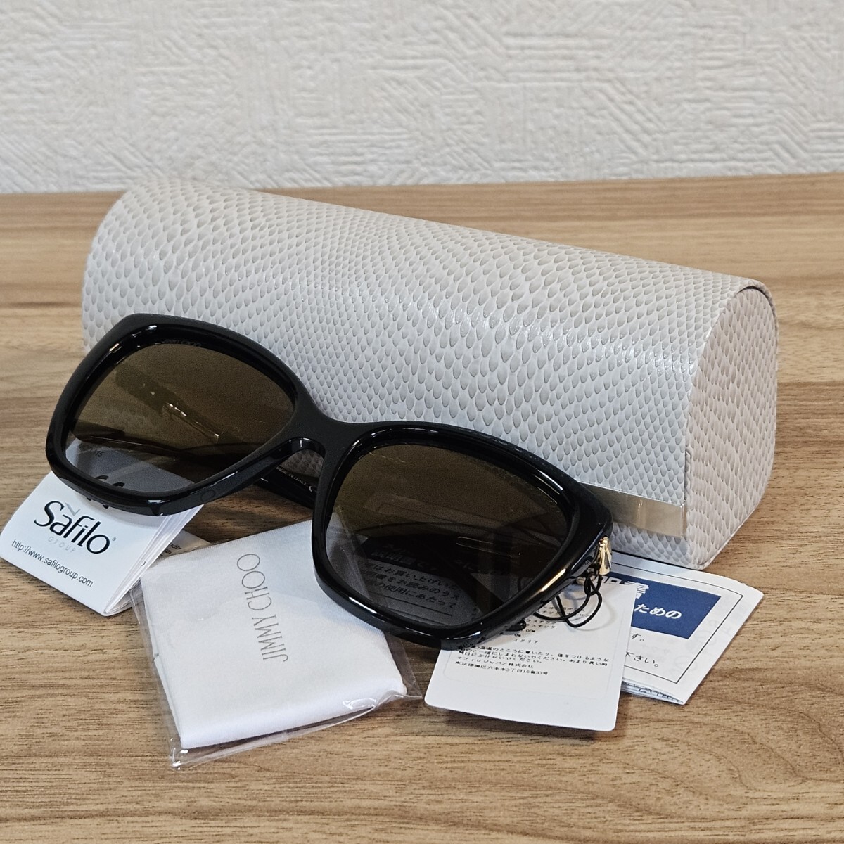 未使用 ジミーチュウ サングラス rose 807fq ブラック JIMMY CHOO拍卖