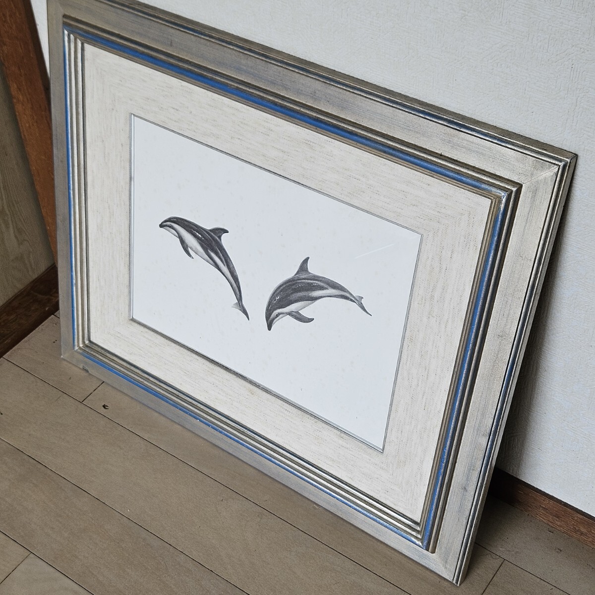 絵画 真作 チャールズ リン ブラッグ イルカ 鉛筆画 ペンシル画 Charles Lynn Bragg拍卖