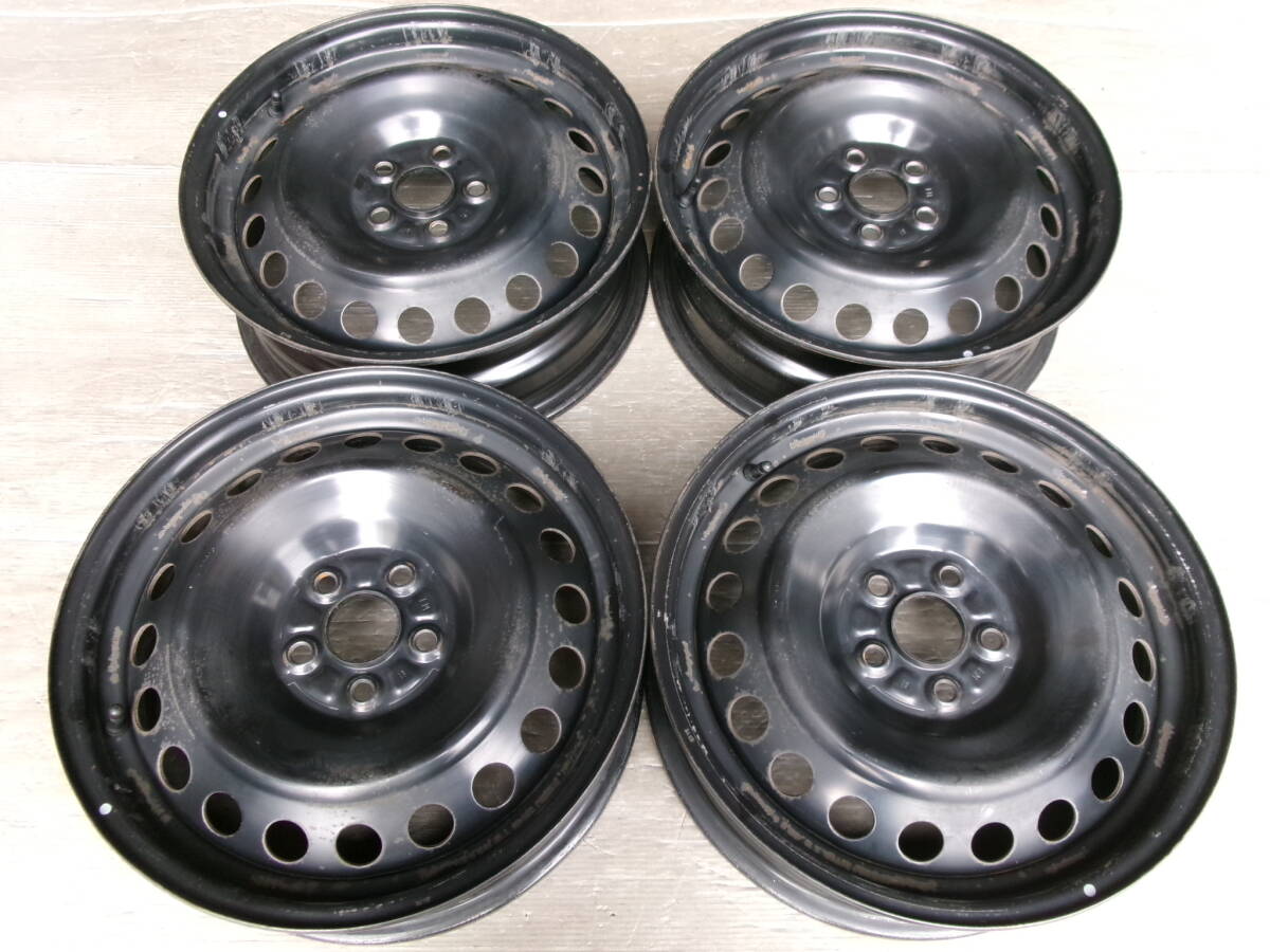 【トヨタ】120系ラクティス 純正スチールホイール 16x5.5J 5-100 +39 ハブ54☆4本セット 50810-10 検)RACTIS拍卖