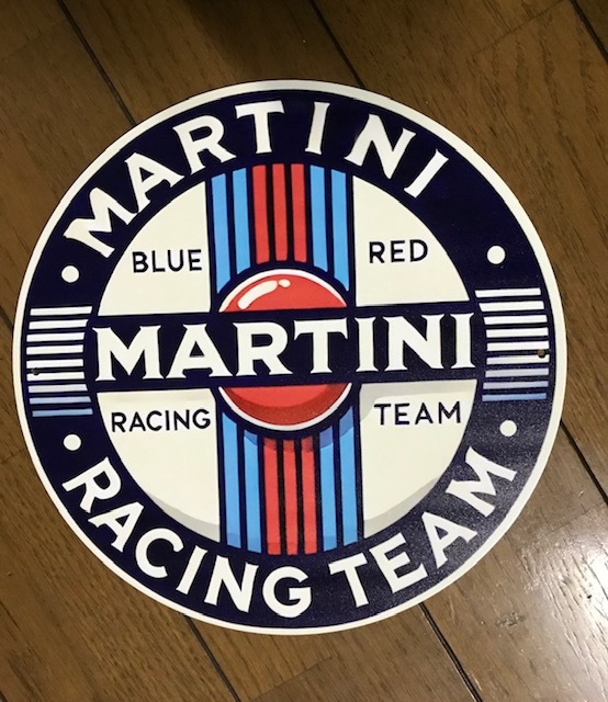 お部屋、ガレージに! マルティニ レーシング TEAM MARTINIロゴ 金属のアート看板 お部屋に・ガレージに!送料サービス ポルシェ拍卖