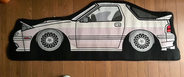 大盤!誰も持ってない?マツダ FC3 RX7ロゴ 大盤、部屋マット・デスク下マット・玄関マット送料サービス拍卖