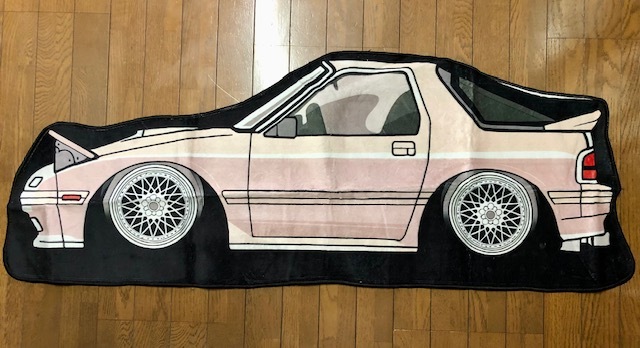 特価!誰も持ってない?マツダ FC3 RX7ロゴ 大盤、部屋マット・デスク下マット・玄関マット送料サービス拍卖
