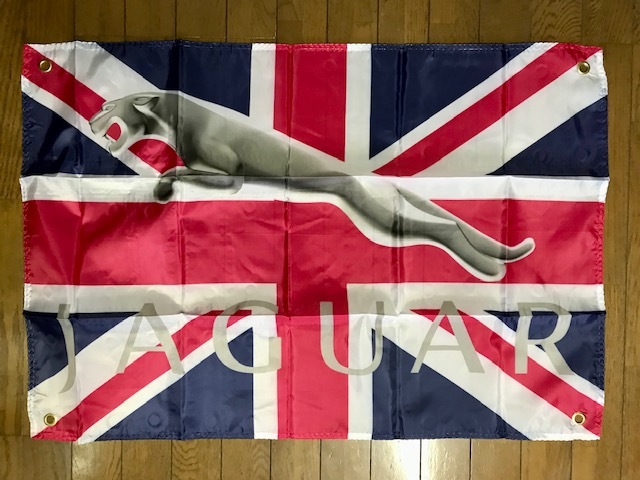 お部屋に!オフ会に!ユニオンジャック ジャガー JAGUARロゴバナータペストリー 通常サイズ 送料無料!Fペイス XJ Fスポーツ 拍卖