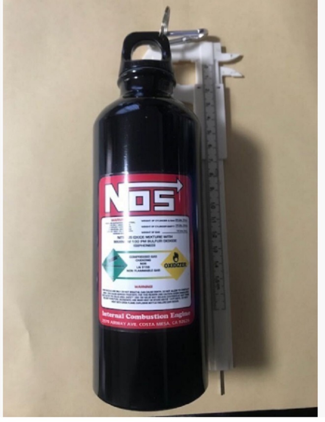 特価!NOS ニトロ タンク 水筒 ブラック 送料サービス オフ会で絶対ウケル? 軽量アルミボトル ワイルドスピード フェアレディ ヤリス拍卖