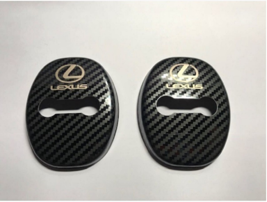 人気商品!!LEXUS レクサスロゴ カーボン柄 ドアロックカバー2個1セット 送料サービス LBX LC500 LS500拍卖