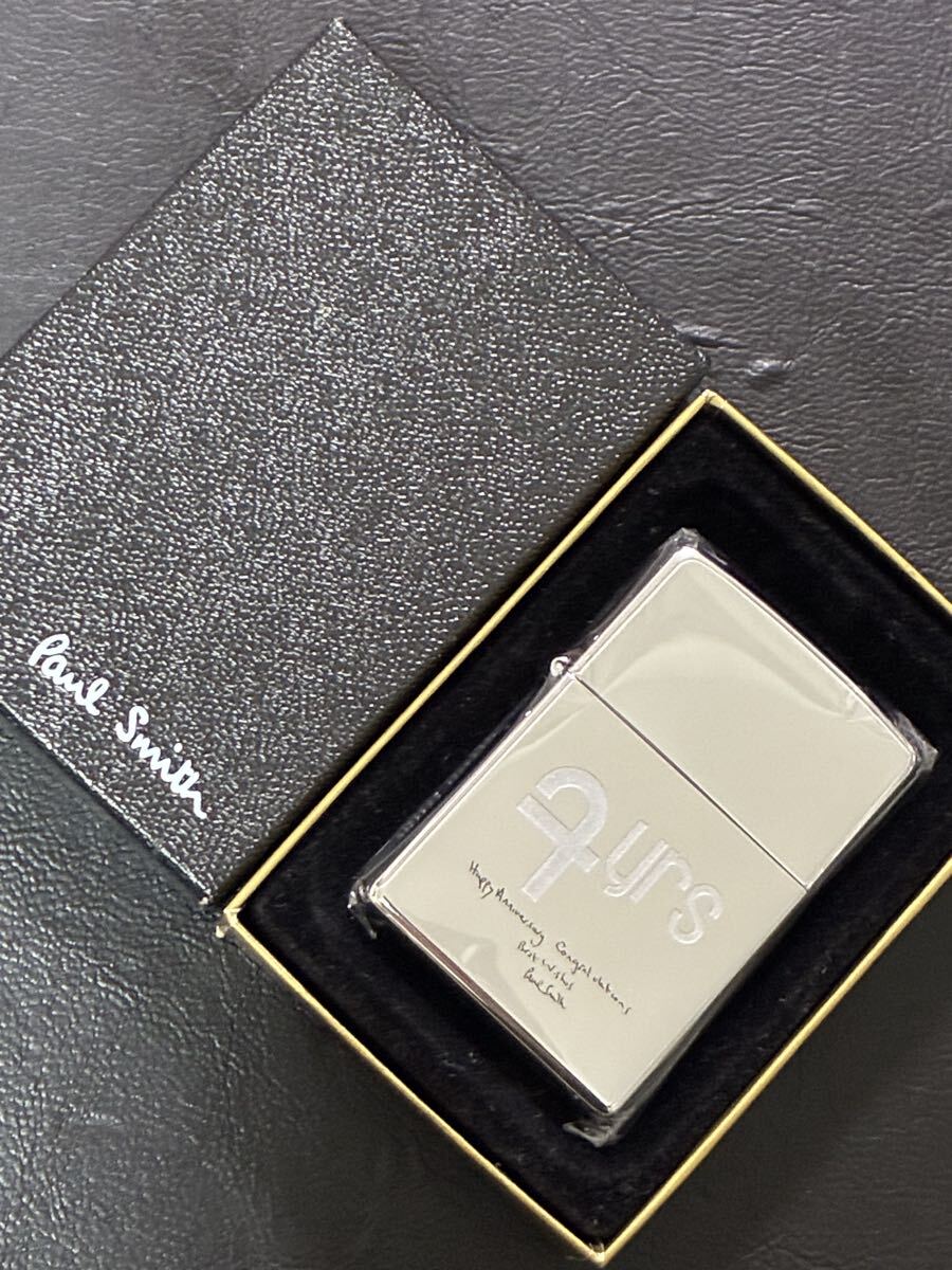 zippo ポールスミス ヴィンテージ シルバー 希少モデル 2003年製 Poul Sumith シルバーインナー 2003年製 専用ケース 保証書付き拍卖