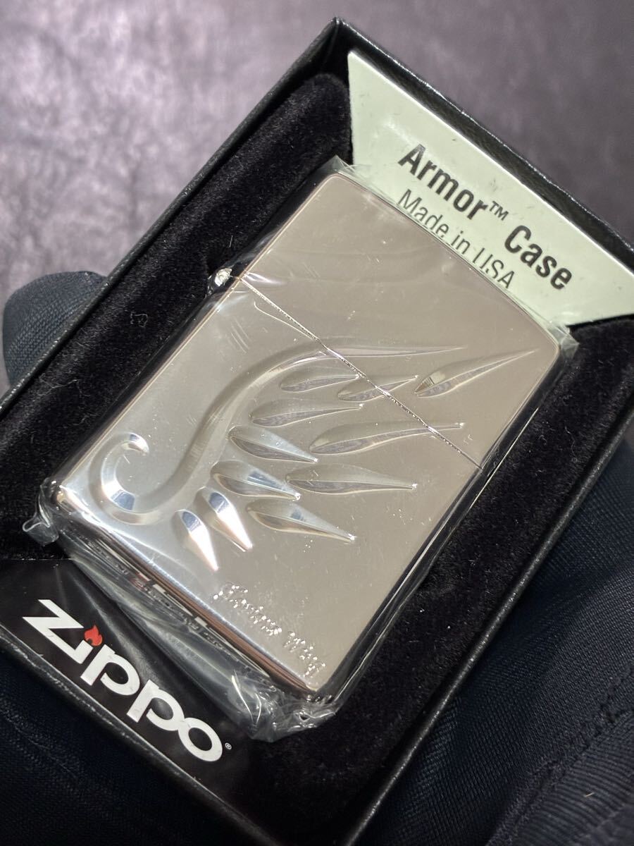 zippo ウィング アーマー 前面刻印 羽 希少モデル 2022年製 Armor Case ケース 保証書付き拍卖