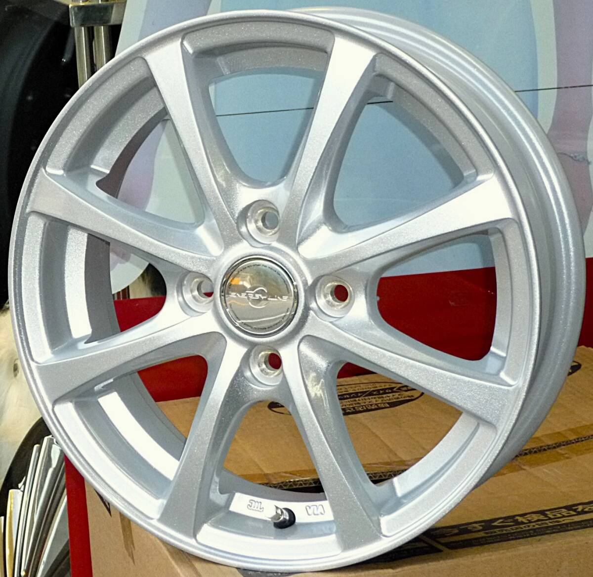 税込! JF3/JF4系 N-BOX専用ホイール ホンダ純正ナット対応「エナジーライン DW-02」 新品1台分拍卖