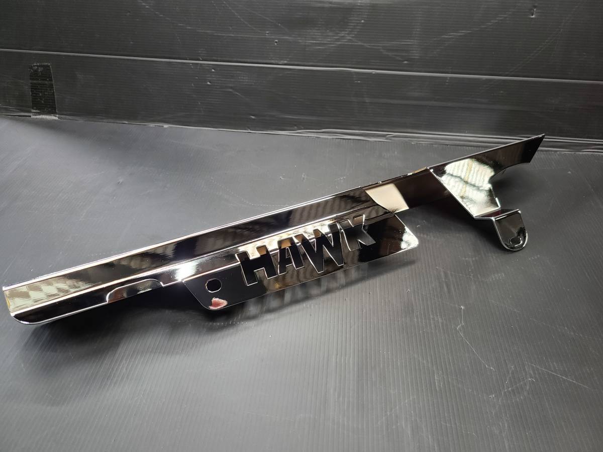 CB400N CB400T CB250N CB250T ホーク ロゴ入メッキチェーンカバー 新品 HAWK拍卖