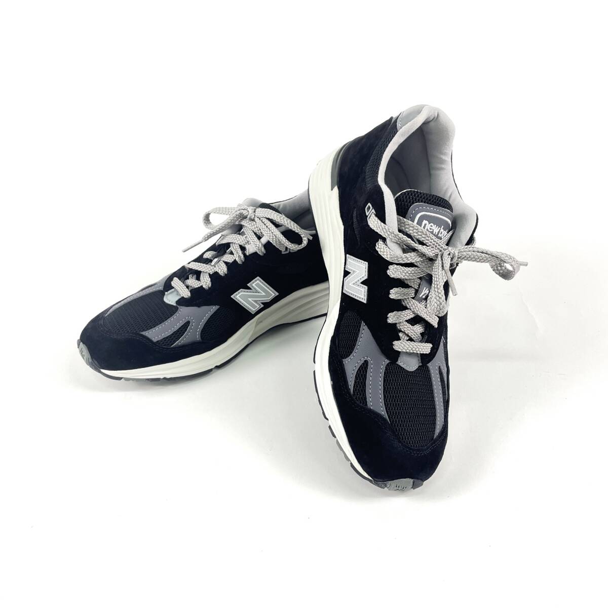 NEW BALANCE ニューバランス U991BK2 スニーカー UK7.5 26cm程度 ENGLAND製 991品番 V2 ブラック拍卖