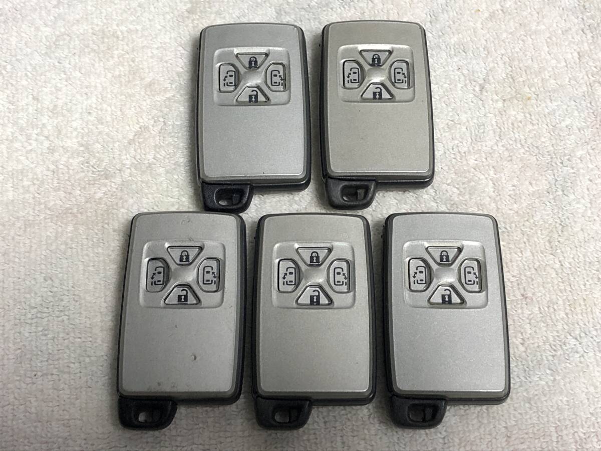通電OK 271451-0500 トヨタ純正 キーレス スマートキー ヴォクシー エスティマ ヴェルファイア アルファード ACR50W 両側スライド 4ボタン拍卖