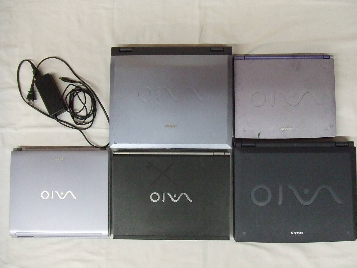 SONY ノートパソコン VAIO PCG 5台 ジャンク まとめ拍卖