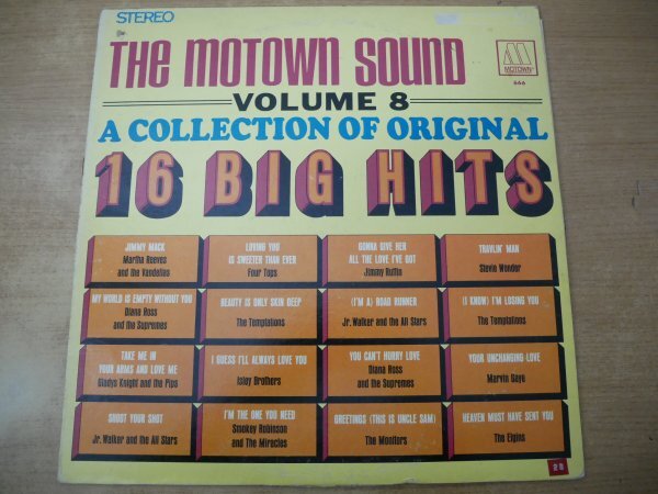 N8-017<LP/US盤>A Collection Of Original 16 Big Hits Volume 8 - The Temptations/Marvin Gaye/Diana Ross And The Supremes拍卖