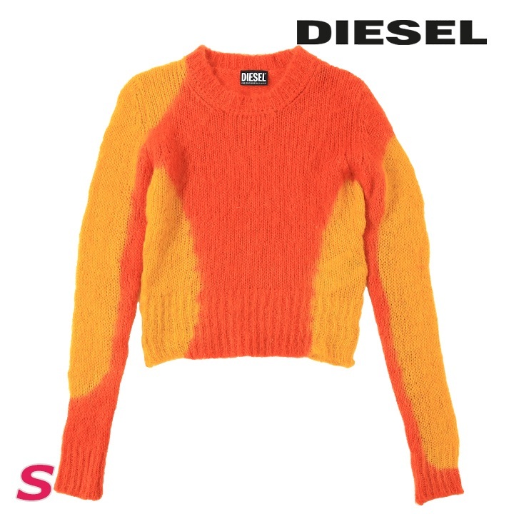 ディーゼル DIESEL 長袖ニットセーター レディース モヘヤ混 ウール混 レギュラーフィット M-ILADY拍卖