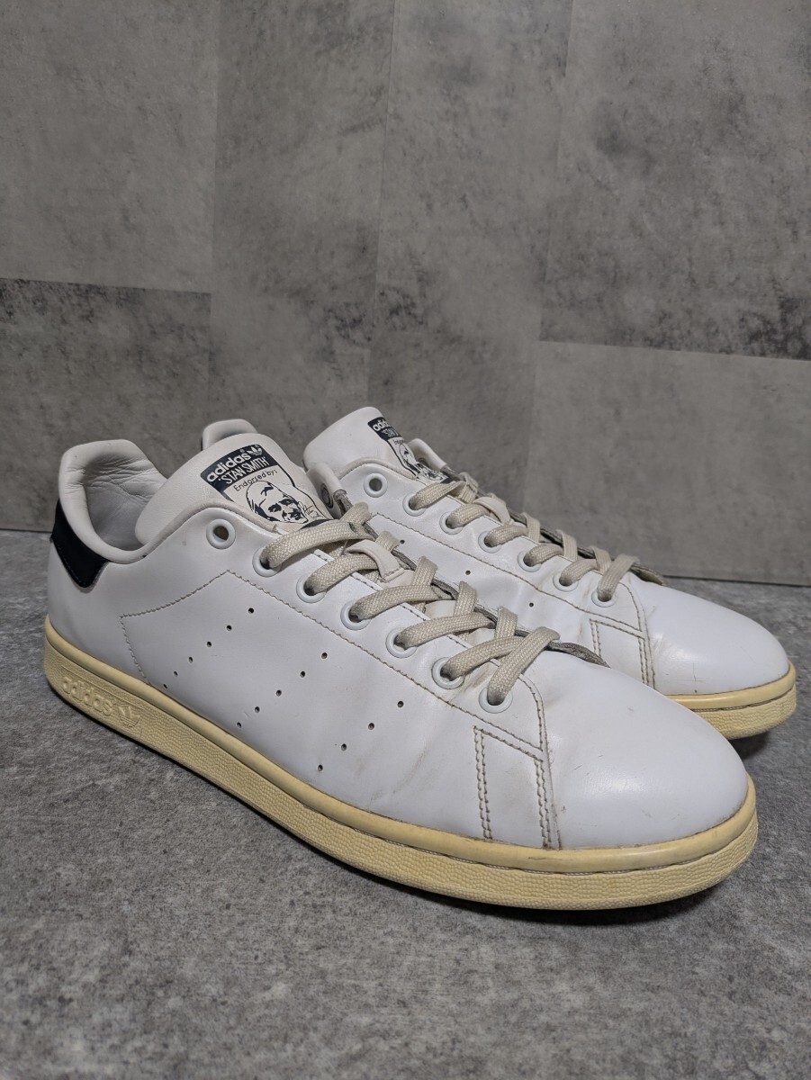 アディダス adidas スタンスミス STAN SMITH スニーカー ホワイト 白 28cm ネイビー M20325 レザー OSAGARI拍卖