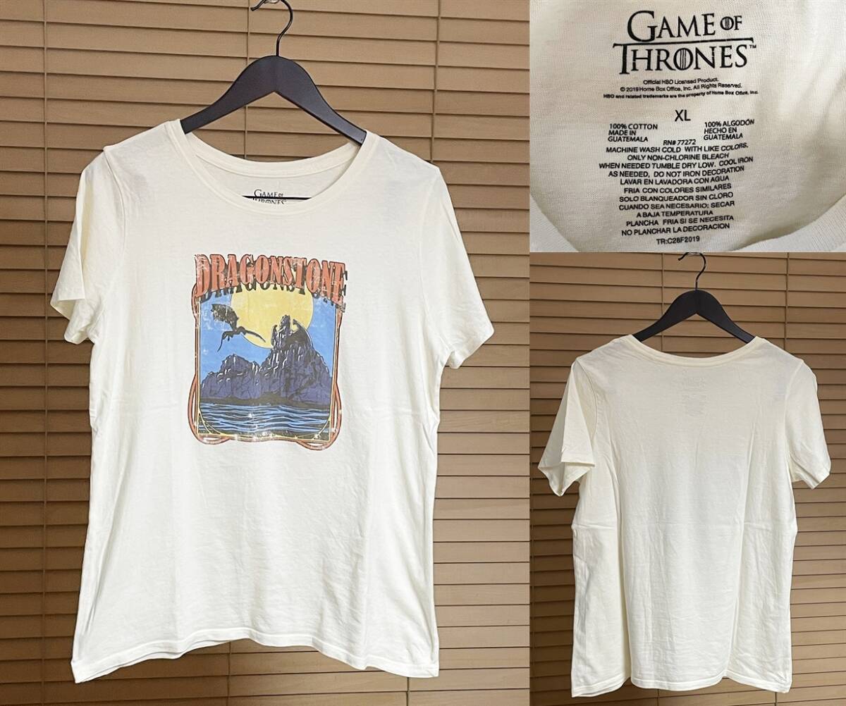 【必見です。激安1点のみ 】GAME OF THRONES ゲーム・オブ・スローンズ DRAGONSTONE ドラゴンストーン HBO テレビドラマ 半袖 Tシャツ XL拍卖