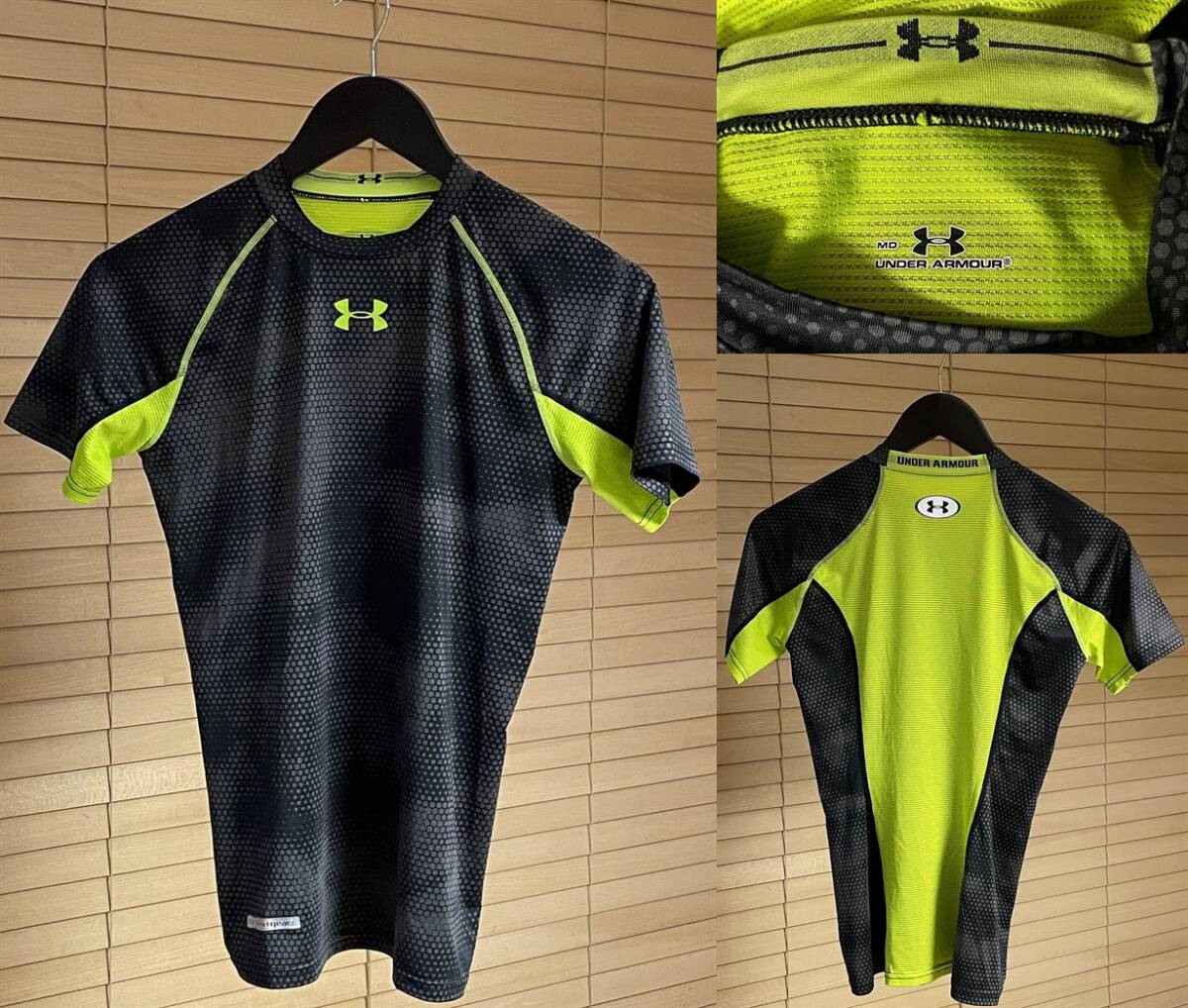 【激安1点のみ 国内正規品】UNDER ARMOUR アンダーアーマー UA HEATGEAR ヒートギア 半袖 コンプレッション シャツ MD MCM5822拍卖